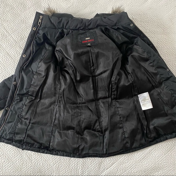 Miss Sixty Down & Faux Fur Trim Utility Winter Jacket Parka Anorak Coat XS - Picture 7 of 15